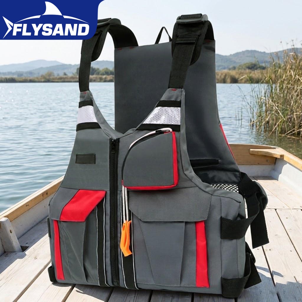 Life Jacket Buoyancy - アウトドアフィッシングベスト高浮力安全機能調節可能なストラップライフジャケットボート釣り用具