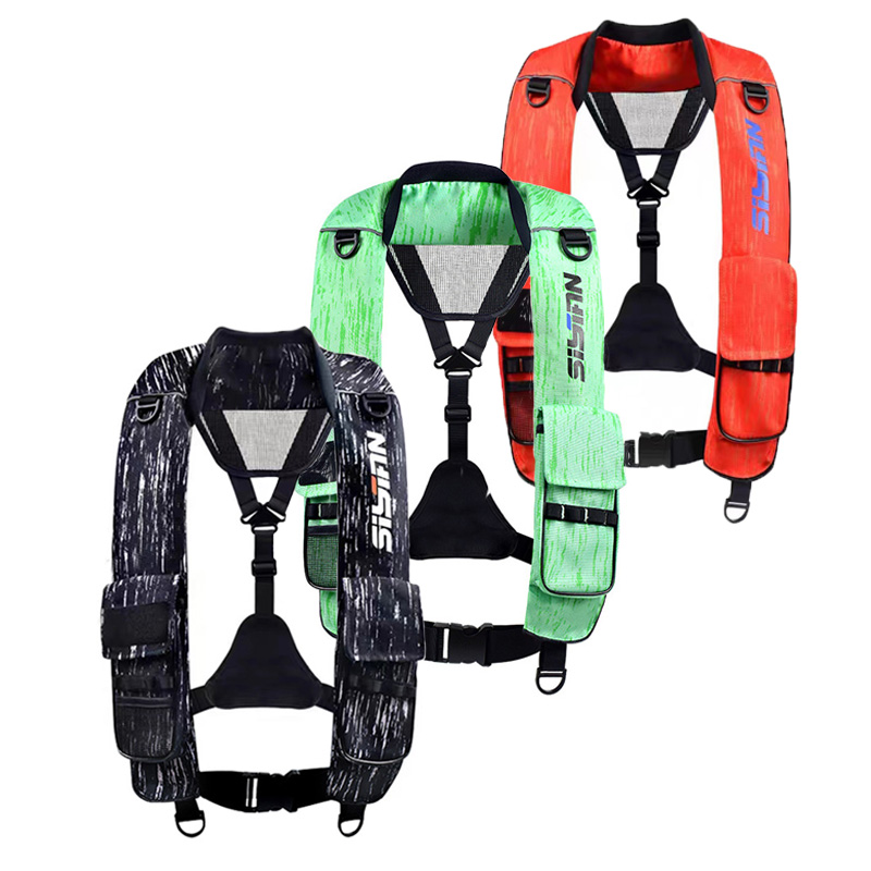 Life Jacket Buoyancy - 大人用のインフレータブルライフジャケット,釣りジャケット,屋外水泳用浮力ベスト,緊急救助,自動手動,新品