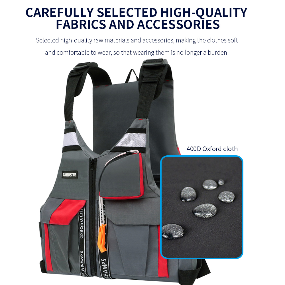 アウトドアフィッシングベスト高浮力安全機能調節可能なストラッ - Life Jacket Buoyancy のレビューと価格