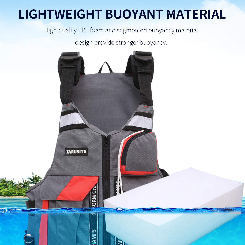 アウトドアフィッシングベスト高浮力安全機能調節可能なストラッ - Life Jacket Buoyancy のレビューと価格