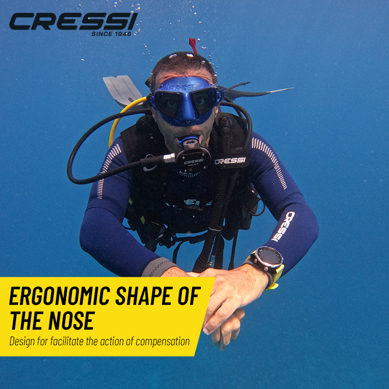 Cressi フレームレス フリーダイビング マスク、内部容 - Freediving Mask Set のレビューと価格