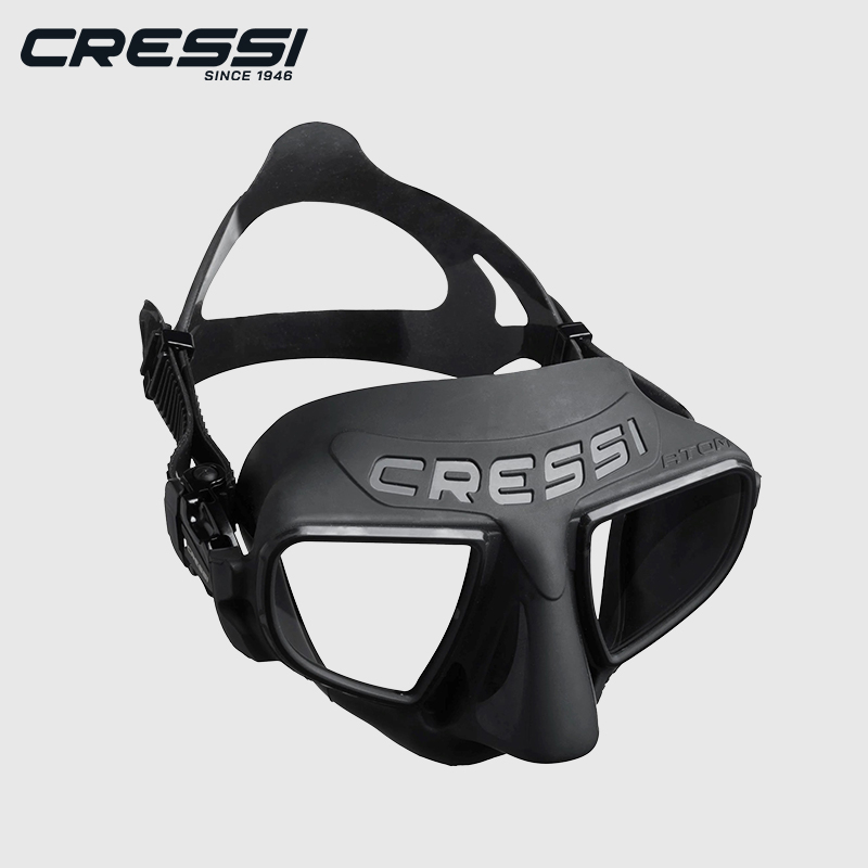 Cressi フレームレス フリーダイビング マスク、内部容 - Freediving Mask Set のレビューと価格