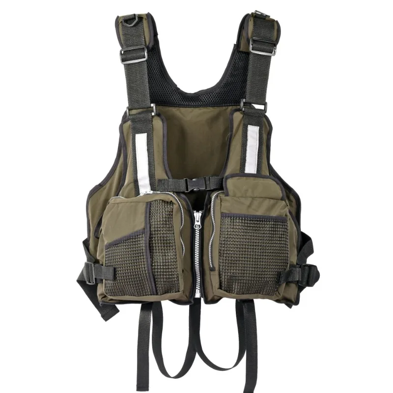 大人男性用ルアーフィッシングライフジャケット、ストラップ付き - Life Jacket Buoyancy のレビューと価格