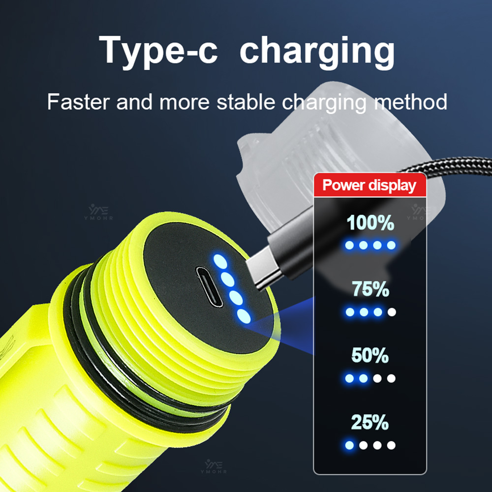 新しいポータブルプロフェッショナル LED ダイビング懐中電 - Underwater Flashlight のレビューと価格