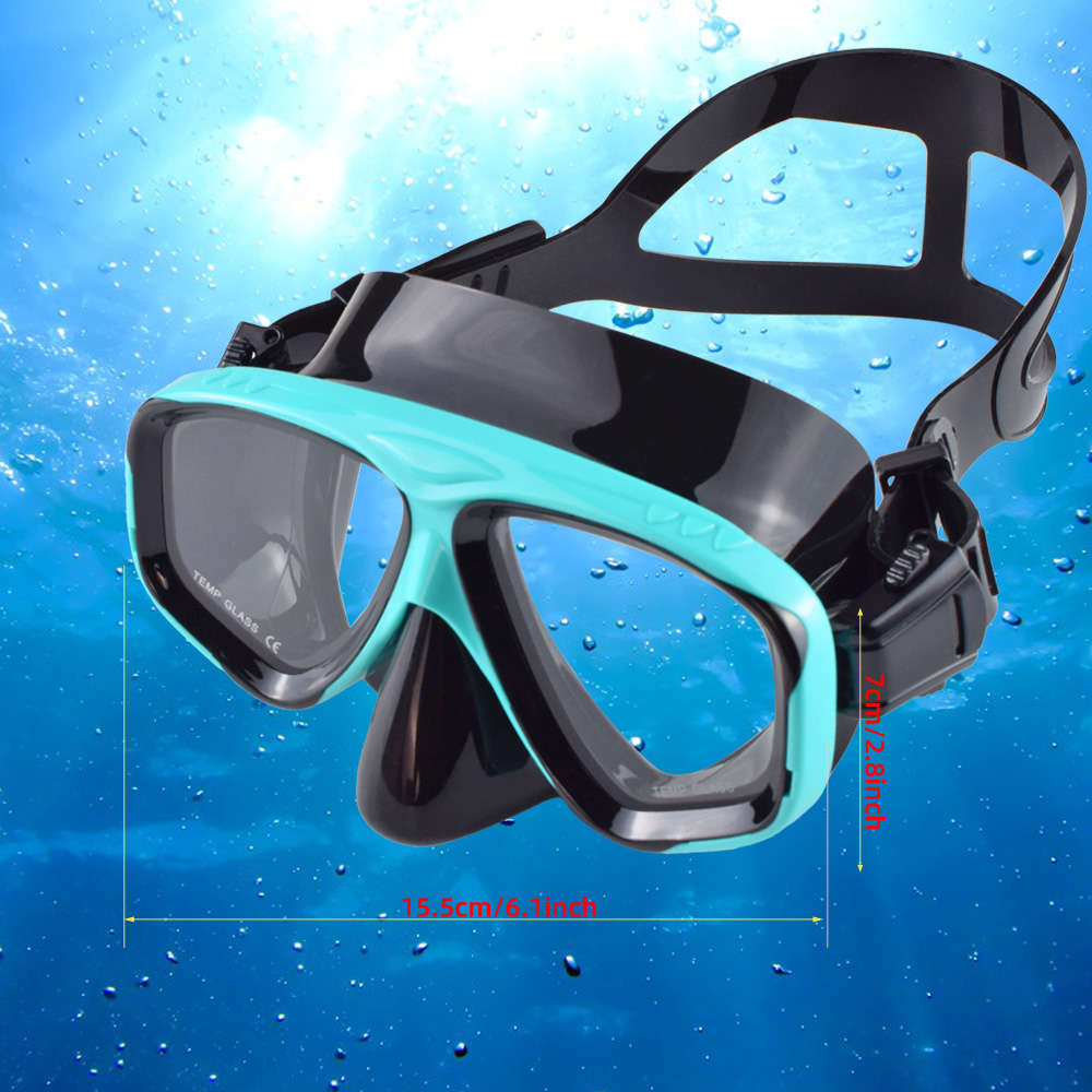 ドライシュノーケルダイビングマスクセット、プロのスキューバス - Freediving Mask Set のレビューと価格