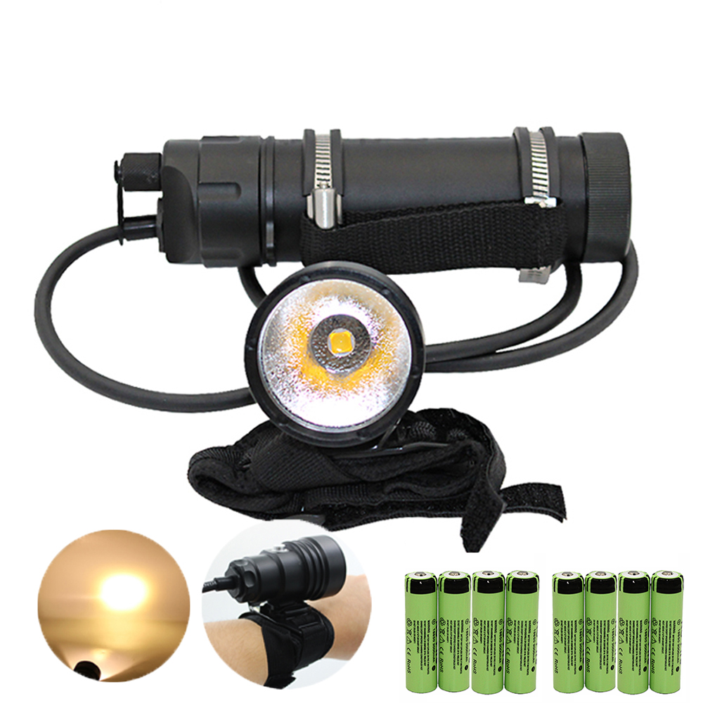 Xhp70水中ledダイビング懐中電灯,防水,スプリットリス - Underwater Flashlight のレビューと価格